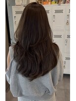 プラチナ(PLATINA)&nbsp;ハイレイヤーレイヤーカットブリーチ無しカラー顔周り韓国