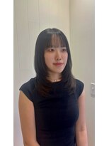 ビューバイネオリーブ 用賀店(Beau'r by neolive)&nbsp;ストレートパーマ縮毛矯正ダークパープル夏ミルクブラウン[用賀]
