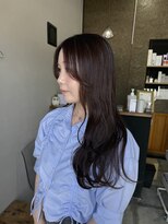 カンナカンナ 三佐店(cannaCANNA)&nbsp;カシスレッド/顔周りカット/レイヤーカット/暖色カラー/艶カラー