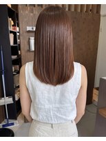 零秒女髪 千里丘店&nbsp;上品でまとまる艶髪ナチュラルセミロング髪質改善美髪艶感