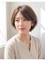 ウィールール 札幌店(WE RULE)&nbsp;40代50代 丸みショートボブ メテオカラー 艶髪