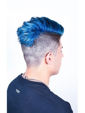 クリップ ジョイント ゴッド(CLIP JOINT GOD) ツーブロックショート＆ブルーカラー