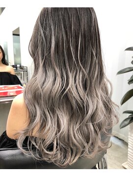 アディション 渋谷(ADITION) 【ADITION渋谷】バレイヤージュ外国人風グレーカラー