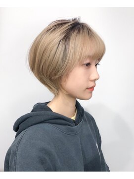 サロンドミルク 新百合ヶ丘店(salon de MiLK) シャドウルーツの大人可愛いショート［新百合ヶ丘]