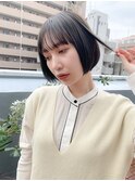 ミニボブ、ミントベージュ