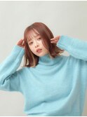 【La fith】ふわっとくびれた外ハネボブ×マロンベージュ