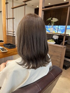ラ メール ヘア デザイン(La mer HAIR DESIGN) くびれミディアム/アッシュベージュカラー