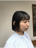 前髪パッツンボブ