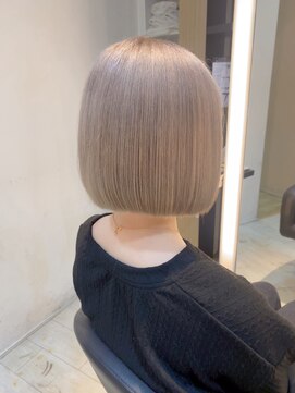 インク サカエ(inq sakae) ミルクティーベージュ 韓国ヘア ブリーチカラー