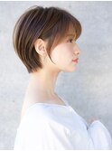 前髪あり大人耳掛けショート30代40代【AIN.表参道】川原大地