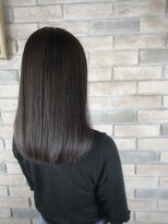 ヴィムヘアー 泡瀬店(VIM hair) 黒髪暗髪ブルーブラックワンカール美シルエットロング20代30代