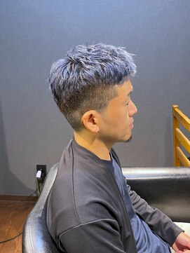 ビーダンディー(Bee dandy) ビジネスベリーショート ブリーチオンブルーバイオレットカラー