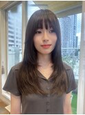 重め前髪 ハイレイヤー レイヤーカット KO-15
