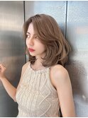 【lilley 稲永麻衣】レイヤーカット+ダブルカラー+韓国ヘア