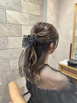 スーリール 姪浜店(Sourire) ハーフアップヘアセット