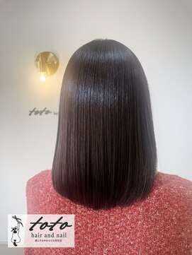 トトヘアーアンドネイル(toto hair and nail) 人気NO.1【髪質改善カラーコース】カット・メテオカラー・TR