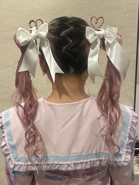 六本木美容室 西麻布店 イベントに◎ハートリボンアレンジ