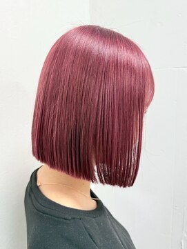 オアシス ガーデン 上野店(Oasis GaRDEN) ブリーチ１回～ワインレッド♪