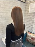 ブリーチなしのミルクティーベージュ
