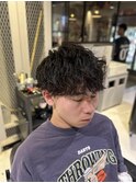 メンズマッシュツイストパーマスタイルT