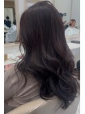 韓国風レイヤー◎うるつやラベンダーブラウン