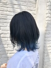 ホーミーキョウト(Homey Kyoto) ＊ショートウルフ×オーシャンブルーインナー＊