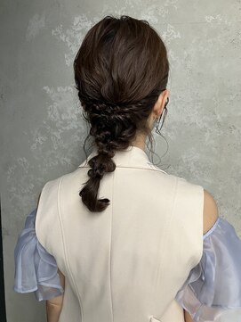 コトナ(kotona) 編み下ろしヘアセット結婚式ヘアセット三つ編みヘアセット結婚式