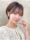 クールショート/レイヤーショート/前髪白髪/20代30代40代50代