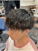 ゆる濡れ質感マッシュパーマ