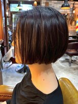 アンティカザサロン(antiqua THE SALON)&nbsp;ショートボブ 30代 顔周りカット 髪質改善 切りっぱなしボブ