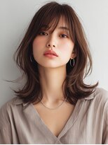 ロッソ 大橋店(Rosso) 柔らかブラウンの外ハネレイヤー【大橋】