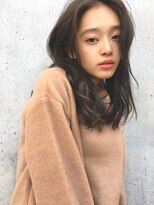 ノラ ヘアーサロン(NORA HAIR SALON) 《NORA》YUMA/センターパートの流し前髪抜け感スタイル☆