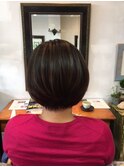 大人可愛い♪艶髪小顔ボブはノンジアミンカラー☆