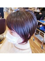 ブレス バイ ファースト 大和吉岡店(Breath by first)&nbsp;くびれショート×ヘムライトピンク【stylist西條】