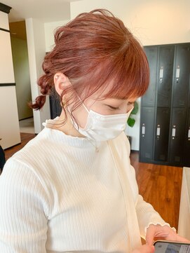 スリーバイザサロン(THREE by the salon) ピンク×アレンジ