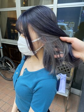 ヘアーデザイン アルエ(HAIR×design ARUE) 【YUGO】インナー×グレー&シルバー