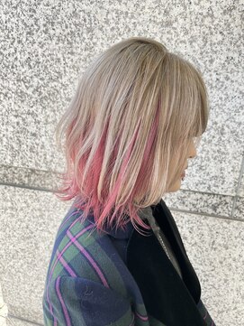 サロンドミルク 新百合ヶ丘店(salon de MiLK) ハイトーンインナーカラー【新百合ヶ丘】