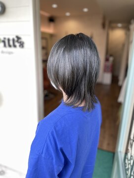 ラピッツヘアデザイン(la Pitt's hair design) ウルフヘア×暗髪グレー