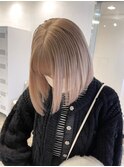 ミルクティーベージュダブルカラーインナーカラーケアブリーチ