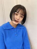 ラボ(Ravo) ミニボブ 透け感ダークカラー