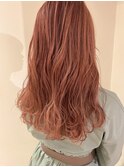 春色オレンジピンク×ブリーチありカラー★中村大輔