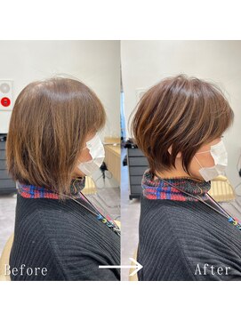 ロンドプロフィール 浦和(Lond profil) Lond.海気　白髪ぼかし　ショート