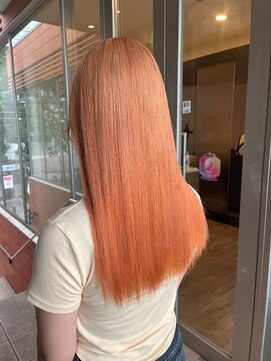 インク サカエ(inq sakae) ミルクティーベージュ　韓国ヘア　ブリーチカラー