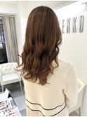 コテ巻き風パーマ/デジタルパーマ/ニュアンスパーマロングパーマ