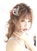結婚式やイベントにもおすすめ♪ハーフアップ