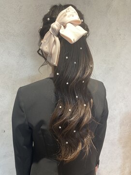 キース(KITH) 結婚式ヘアアレンジ×パール艶ロング(長岡天神)