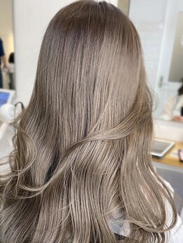 キャプチャー 海老名(capture)の写真/《カラー+カット+Tr¥9460》赤色消し/ベージュ/ブリーチ/イヤリングカラー理想通りの色・透明感・艶[海老名]