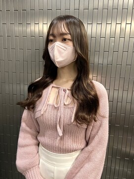 ボアップ 難波店(boappu) ダークブラウンカラーにゆる巻きがかわいいです^^