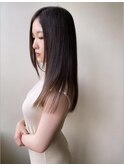髪質改善/ブラウンベージュ/グレージュ/つや髪ストレート