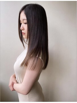 セルカ 高田馬場(CERCA) 髪質改善/ブラウンベージュ/グレージュ/つや髪ストレート